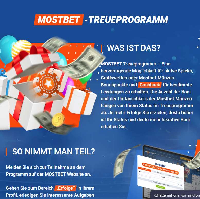 Loyalitätsprogramm auf Mostbet für alle Spieler